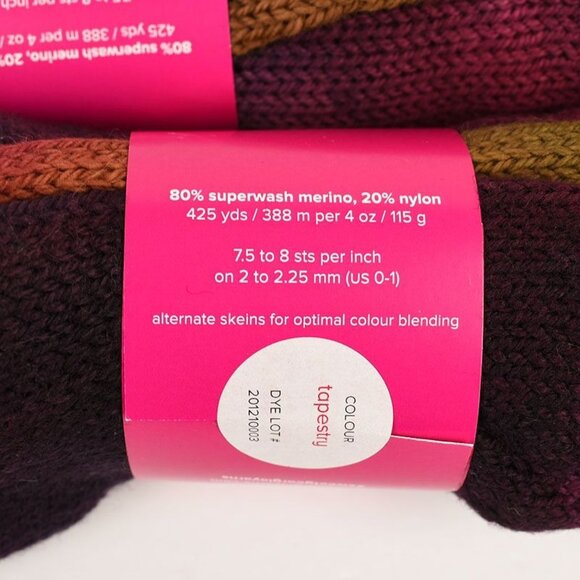 SweetGeorgia Bundle of 2 Sock Yarn Blanks Superwash Merino Nylon Tapestry Color - Picture 3 of 3